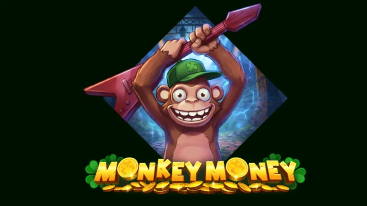 Isang masayang unggoy na nakikipagsapalaran sa loob ng isang piitan sa larong Monkey Money.